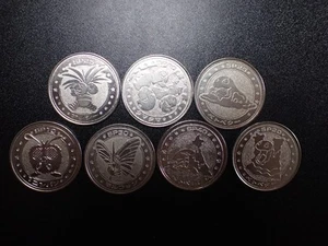 Pokemon Card Meiji Promo Battle Coin x7 Exeggutor Muk etc #5506 - Picture 1 of 16