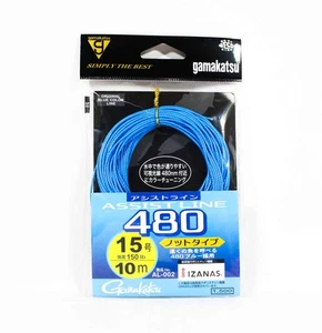 Gamakatsu 19303 AL002 Assist Ligne 480 Knot Type 10m Size 15 150lb (8500) - Foto 1 di 6