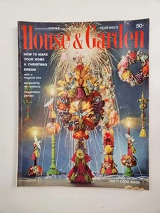 House & Garden Dec 1962 60s Christmas Cover Magazine Frameable MCM Ads Prints - Imagen 1 de 8