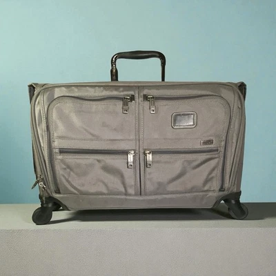 TUMI Alpha 2 2203BCG2E Grey Carry-On 4-Wheel - Preowned w/ Interior Tears & Wear - Image 1 of 4