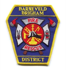 PATCH WISCONSIN BARNEVELD BRIGHAM FIRE RESCUE DISTRICT DIST. DEPARTMENT EMS - Picture 1 of 1
