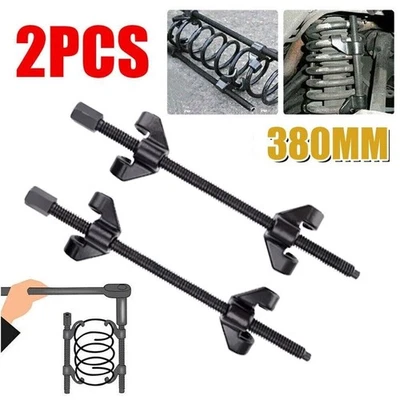 COIL SPRING COMPRESSOR HEAVY DUTY PAIR OF SUSPENSION CLAMPS 380MM TOOL FOR CAR - Image 1 of 4