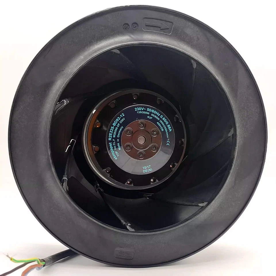 1 pcs  Centrifugal fan R2E225-BD92-12 M2E068-DF AC230V equipment fan cooling fan - Image 1 of 2