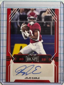 2022 Leaf Draft - Autographs Jojo Earle #BA-JE1 Red (AU, RC) - Picture 1 of 3