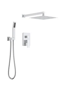 Longriver Shower System 10 In. Rainfall Showerhead With Handheld Sprayer Chrome - Picture 1 of 8