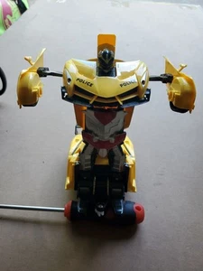 Transformer Police Car Yellow RC Of Some Sort. See Pics All There Is. Lites Work - Picture 1 of 4