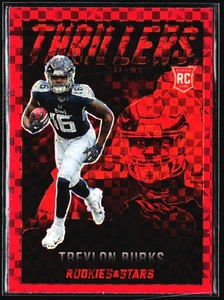 2022 Panini Rookies & Stars Thrillers Red Plaid Treylon Burks Tennessee Titans - Picture 1 of 2