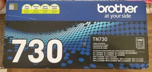 Genuine Brother TN730 Black Toner Cartridge Original OEM New Sealed - Picture 1 of 4