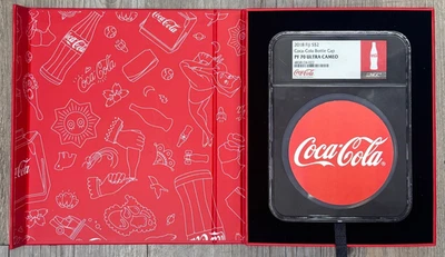 2018 $2 Fiji 1ozt Silver Coca-Cola Bottle Cap Coin NGC PF 70 UC #3928/5000 OGP - Image 1 of 4