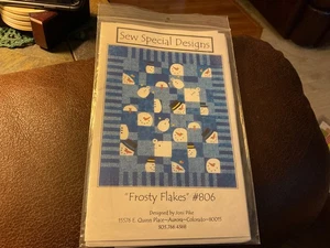 2002 Sew Special Designs #806 Frosty Flakes quilt sewing pattern uncut & buttons - Picture 1 of 2