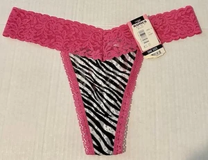 Maidenform Sweet Nothings All Over Lace Thong One Size NWT Zebra Print - Picture 1 of 4