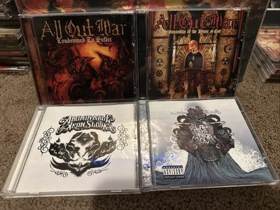 4CD Metal Hardcore Lot All Out War Abominable Iron Sloth War From A Harlots… - Image 1 of 4