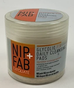 Nip + Fab Glycolic Fix Daily Cleansing Exfoliating Facial Pads 60 ct new sealed - Picture 1 of 3