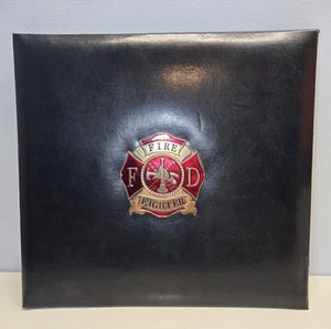 Fire Fighter Genuine Bonded Leather Scrapbook Unused 12x13.5" - Picture 1 of 9
