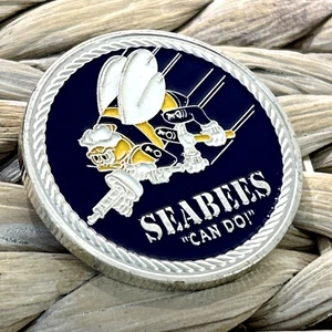 SEABEES - US Navy Can Do "We Build ~ We Fight Challenge Coin - Bild 1 von 10