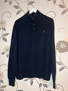 Ralph Lauren Half Button Top Large - Imagen 1 de 8