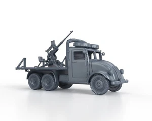 WWII - CZECH TATRA T82 OERLIKON 20mm (hollow) - 3D resin printed model  - Picture 1 of 5