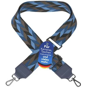 Schulterriemen für Umhängetaschen Tragegurt Kameragurt Taschenband Gurt Blau Mix - Bild 1 von 7
