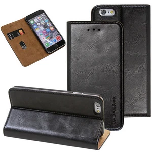 Luxury Schutzhülle für Apple iPhone 6/6s Smartphone Tasche Case Cover schwarz - Picture 1 of 7