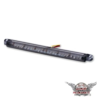LED Mini Rücklicht Bremslicht String Motorrad schwarz smoke getönt e-geprüft 12V - Bild 1 von 4