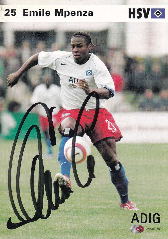 Autogramm - Emile Mpenza (HSV) - 2004/2005 - Bild 1 von 1