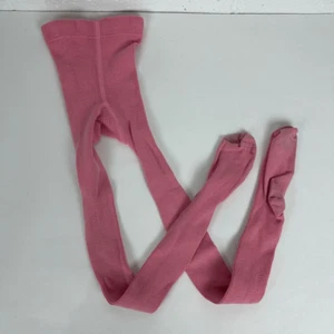 Hanna Andersson Girls Pink Footed Tights size 120 / 6 - Picture 1 of 5