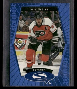 1998-99 UD Choice #SQ28 Eric Lindros StarQuest Blue Philadelphia Flyers - Picture 1 of 2