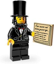 Abraham Lincoln, The LEGO Movie (Complete Set with Stand and Accessories)