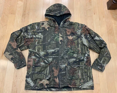 Break Up Infinity Jacket Mens Large Hooded Jacket Brand Camo Quilted Mossy Oak Foto 1 de 4