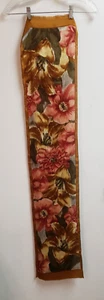 VTG Oscar de la Renta Floral Scarf 11 x 53 - Picture 1 of 6