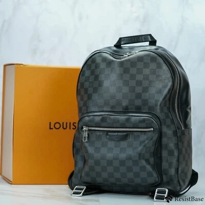 Louis Vuitton Damier Graphite Josh Backpack Hands-Free Top Handle N41473 Rank A - Image 1 of 4