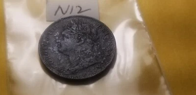 1822 Great Britain Farthing Coin Id10. - Image 1 of 2