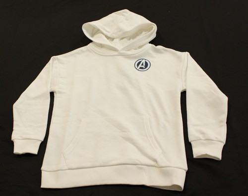 OFF WHITE Mango Uomo Marvel Avengers Pullover Felpa con Cappuccio LC7 Off White Taglia 7 8