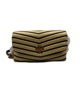 Tory Burch Kira Soft Straw Chain Wallet Farbe Natural Black - Bild 1 von 9