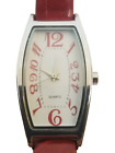Women's Red Band Wristwatch - Quartz - Large Numerals - Excellent