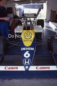 KEKEKE ROSBERG WILLIAMS FW10B #6 EUROPEO GP 35MM DIAPOSITIVA FOTOGRAFIA 1985 GARAGE - Foto 1 di 2