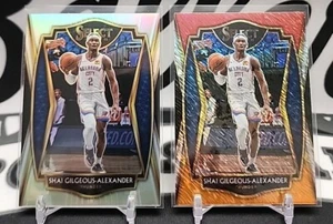 (2) 2020-21 Panini Select Shai Gilgeous-Alexander Silver & Shimmer OKC Thunder  - Picture 1 of 2