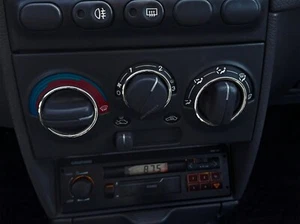 Pour Fiat Punto I 93-99 Anneaux de commande de chauffage en aluminium poli - Picture 1 of 7