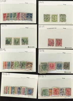 Denmark stamp collection dealer stock in cards  cv 237.69 many duplicates  (mb26 - Image 1 of 4