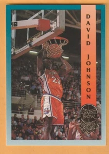 David Johnson Syracuse naranja 1992 primera fila oro #33 Morgan City Louisiana - Imagen 1 de 2
