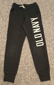Old Navy Girls Dark Gray Logo Joggers/Sweatpants Size M(8) - Picture 1 of 7