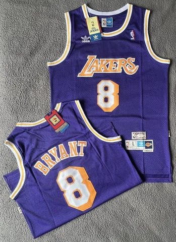 Kobe Bryant #8 Jersey Men’s Purple Los Angeles Lakers Classic NWT Black Mamba Cover
