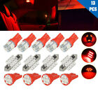 13pcs Red Led Lights Interior Package Kit For Car Dome License Plate Lamp Bulbs