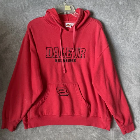 Winners Circle Dale Earnhardt Jr 8 Red Hoodie Sweatshirt Long Sleeve Embroider Cover