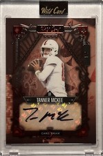 2023 Wild Card - Tanner McKee RC Auto #1/2 - Stamford/Eagles