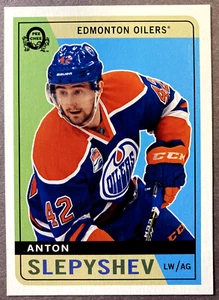 2017-18 O-Pee-Chee Retro Parallel #348 Anton Slepyshev Edmonton Oilers - Picture 1 of 1