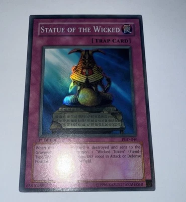 Yugioh Statue of the Wicked PGD-046 Super Rare 1st Edition (LP) - Image 1 of 2