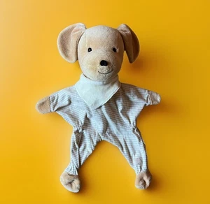 Sterntaler Schnuffeltuch Hund nicki gestreift beige alt Schmusetuch Rassel - Bild 1 von 5