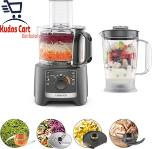 Kenwood Multipro Compacto Procesador de Alimentos Amasadora Rebanada Licuadora 2 Velocidades Pulso Cuenco  - Imagen 1 de 14