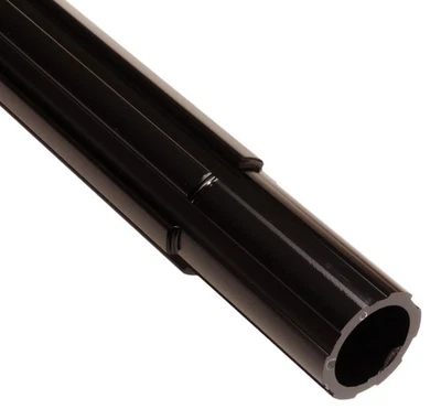 PORKCHOP BMX Fluted aluminum alloy bicycle seat post 25.4mm (1") 450mm - BLACK